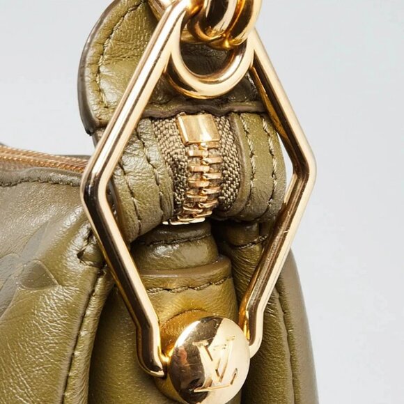 Louis Vuitton Green Monogram Embossed Leather Coussin MM Bag - Picture 6 of 12